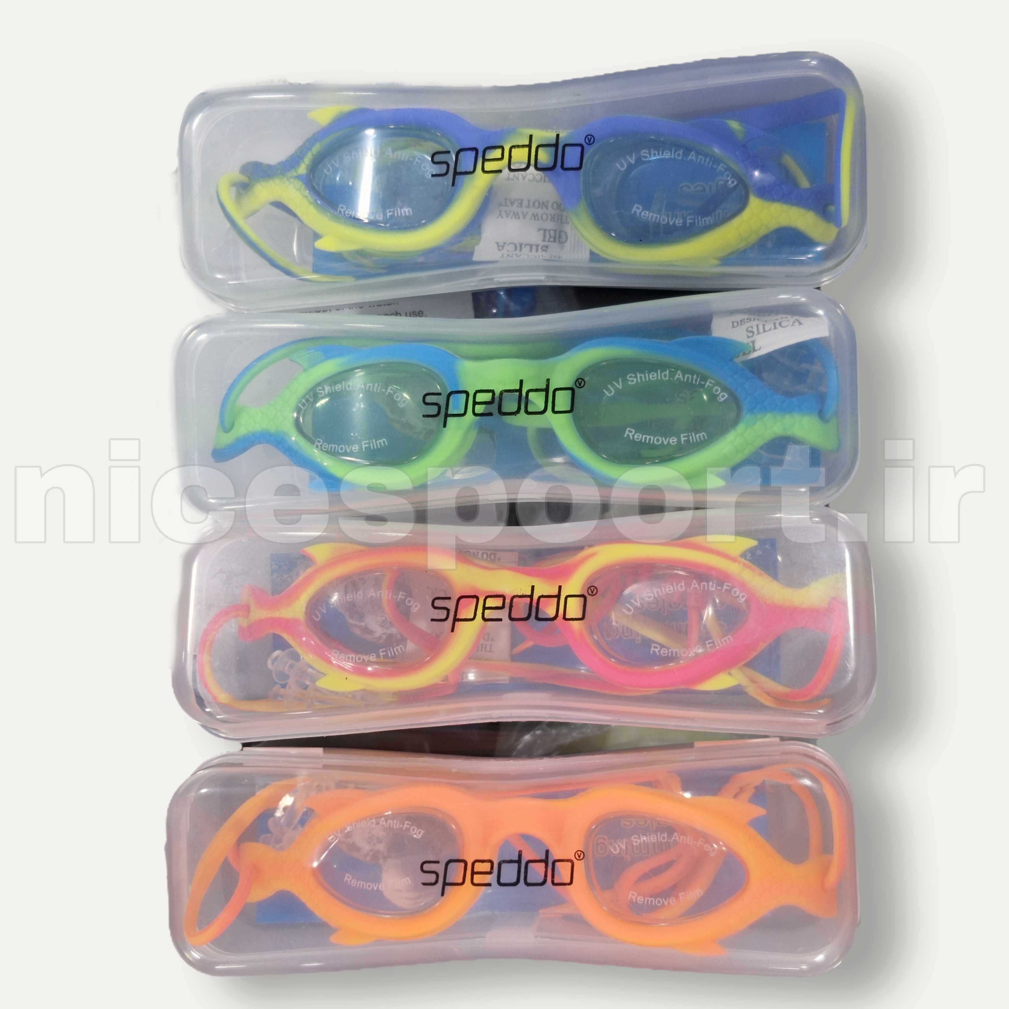 عینک شنا سیلیکونی اسپیدو 212 بچگانه طرح ماهی Speedo