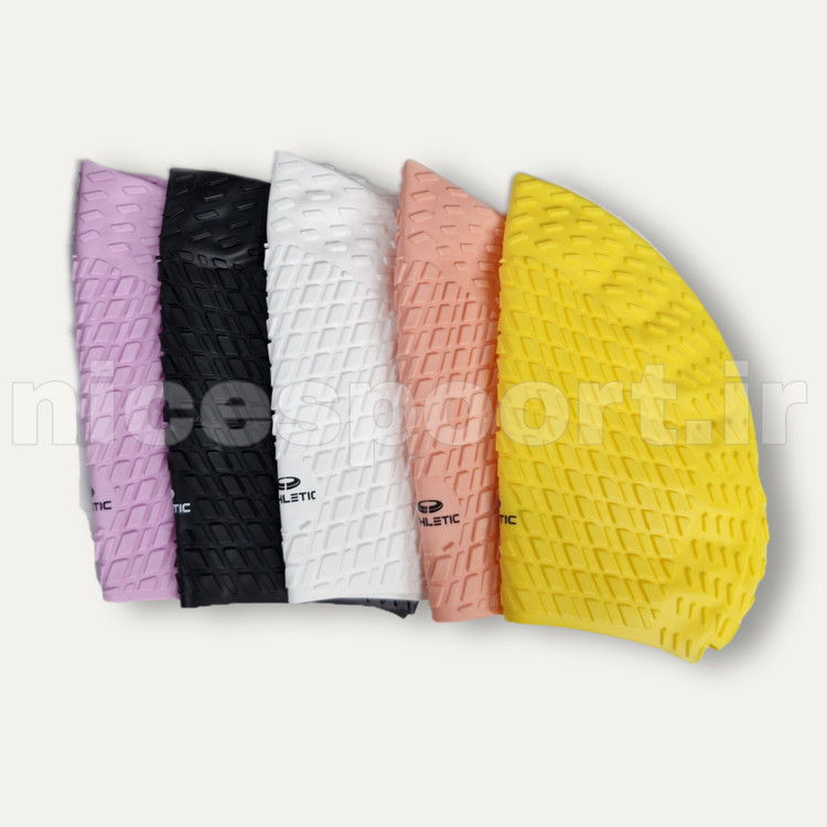 کلاه شنا پفکی اتلتیک Athletic حرفه ای خشتی