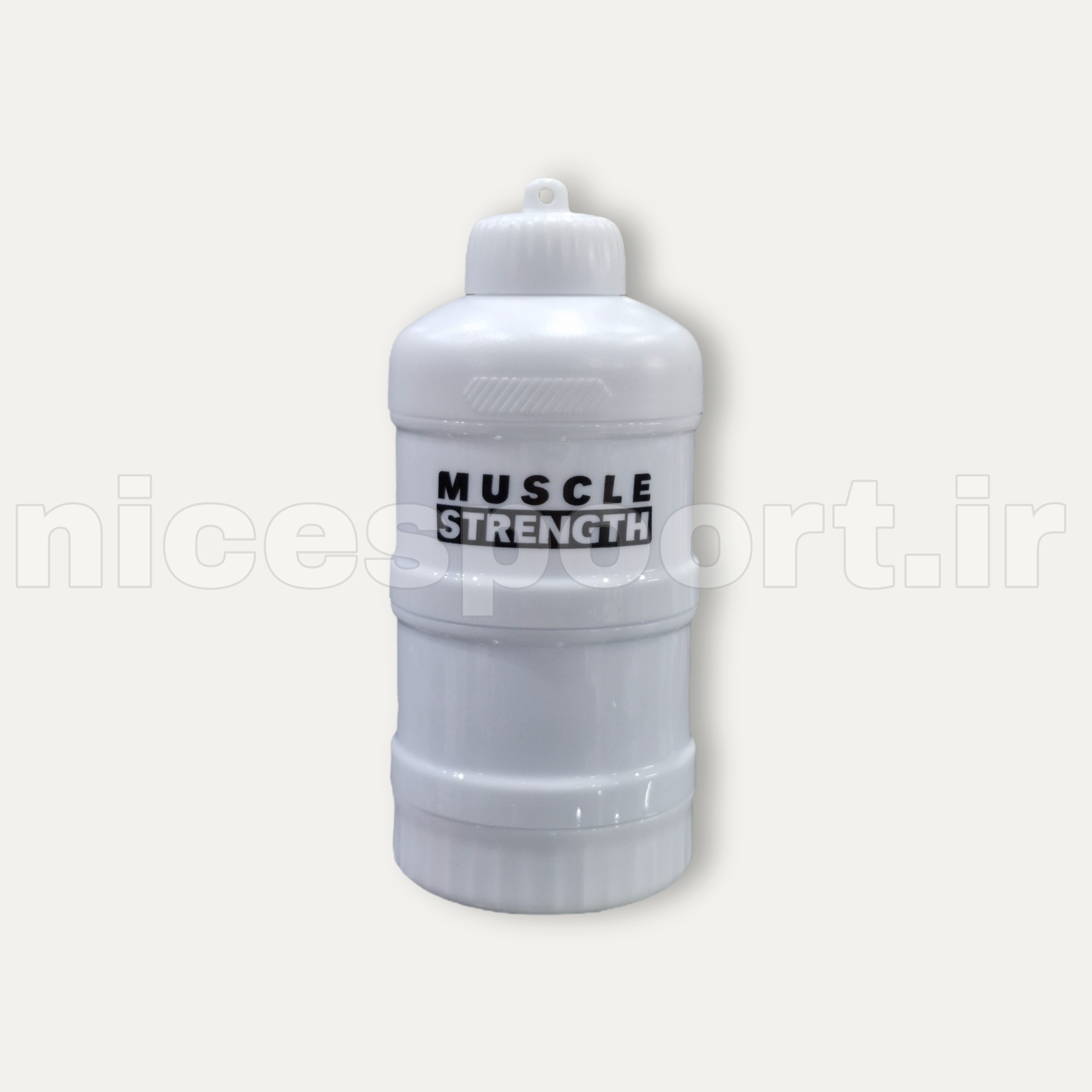 محفظه نگهداری پودر و قرص بدنسازی مدل MUSCLE STRENGTH
