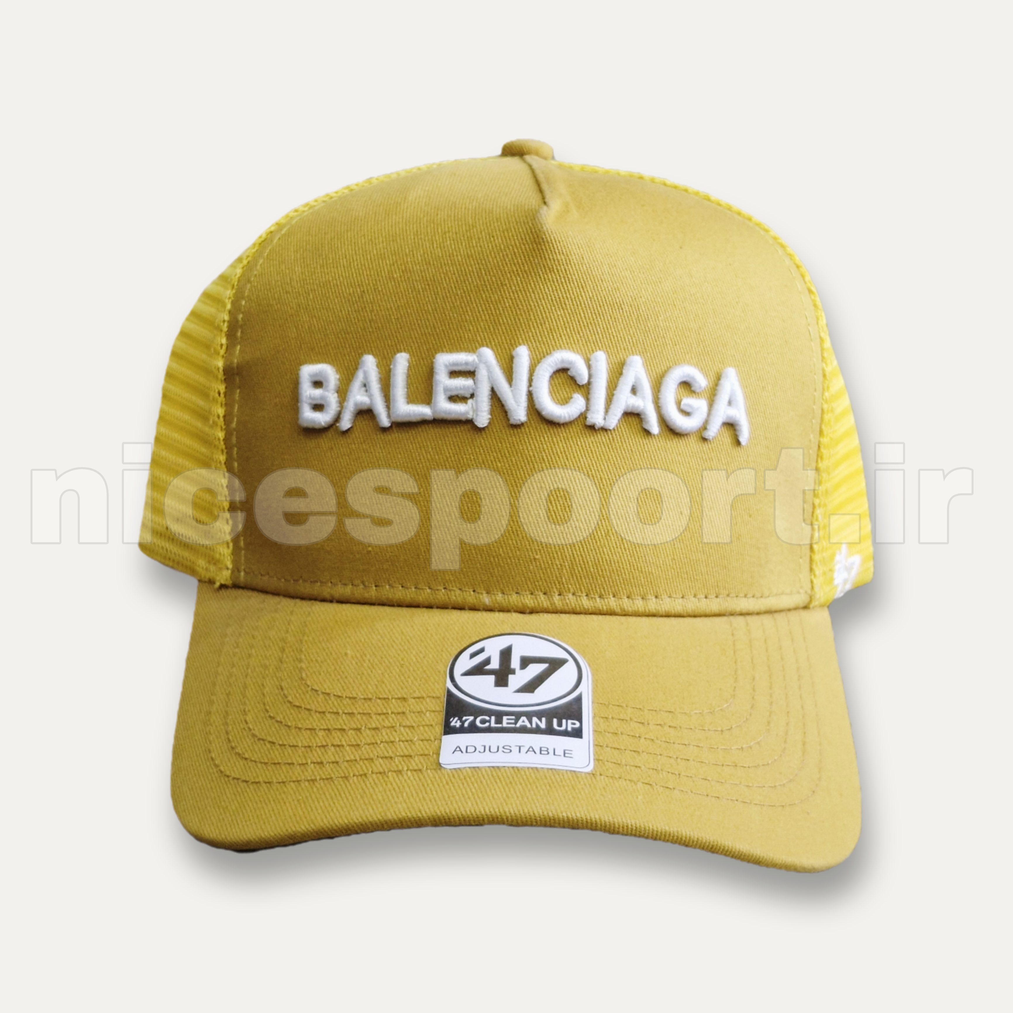 کلاه کپ و نقاب دار کتان پشت توری طرح Balenciaga و Nike