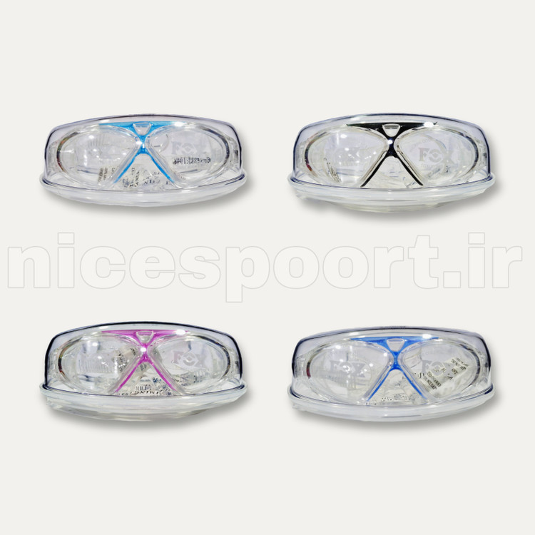 عینک شنا فاکس Fox X3 New Case فرم بزرگ