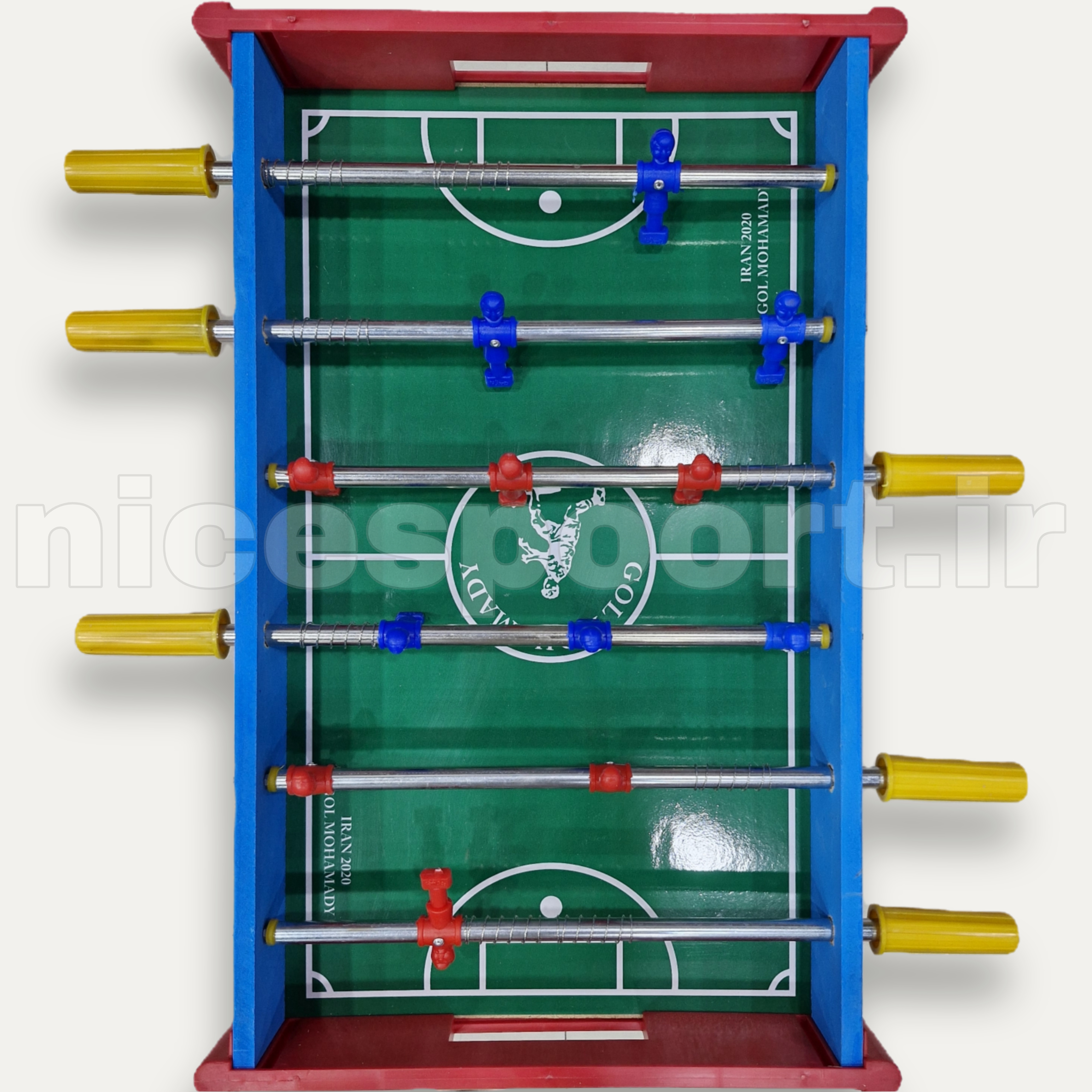 فوتبال دستی 6 میل گل محمدی 60 * 40