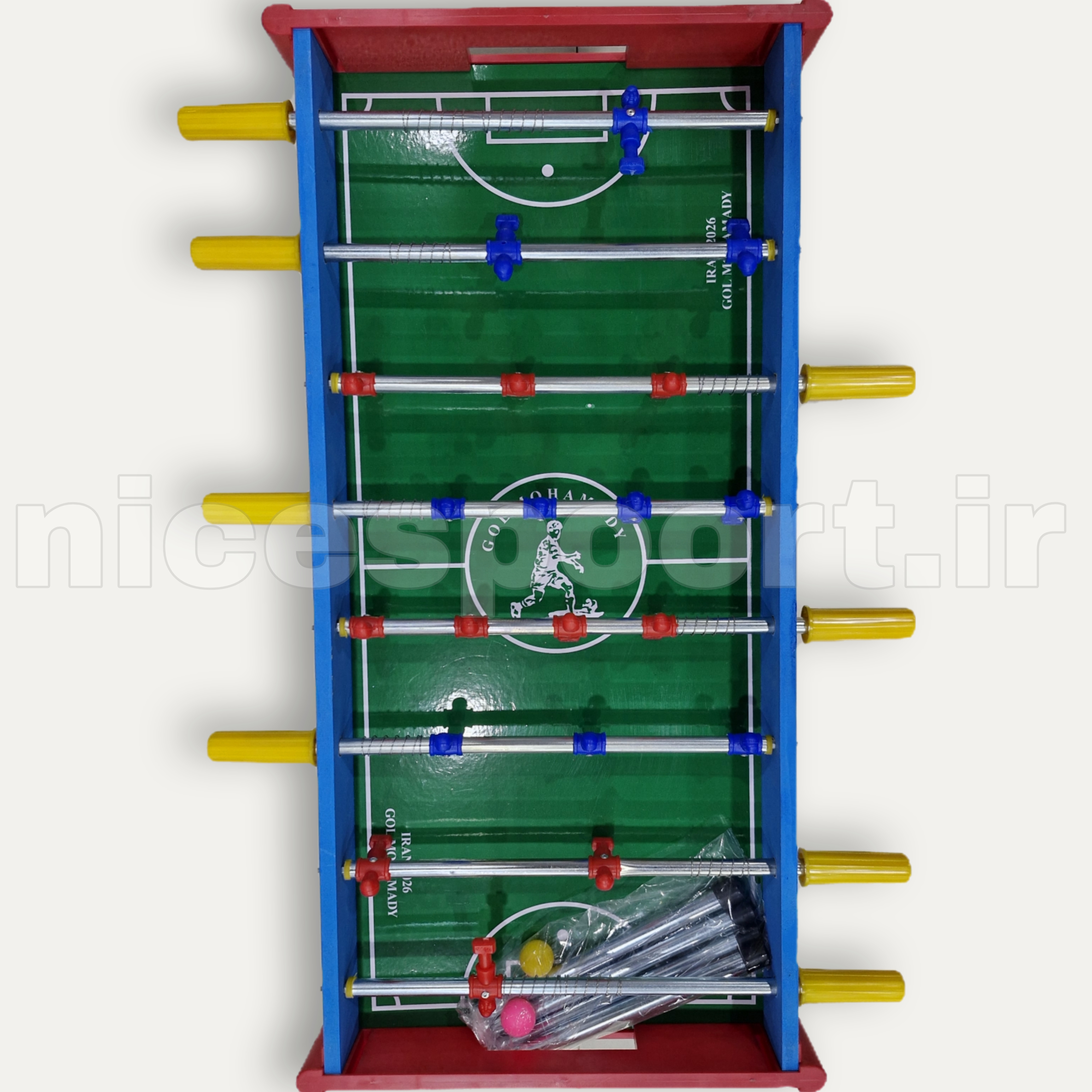 فوتبال دستی 8 میل 40 * 80 گل محمدی