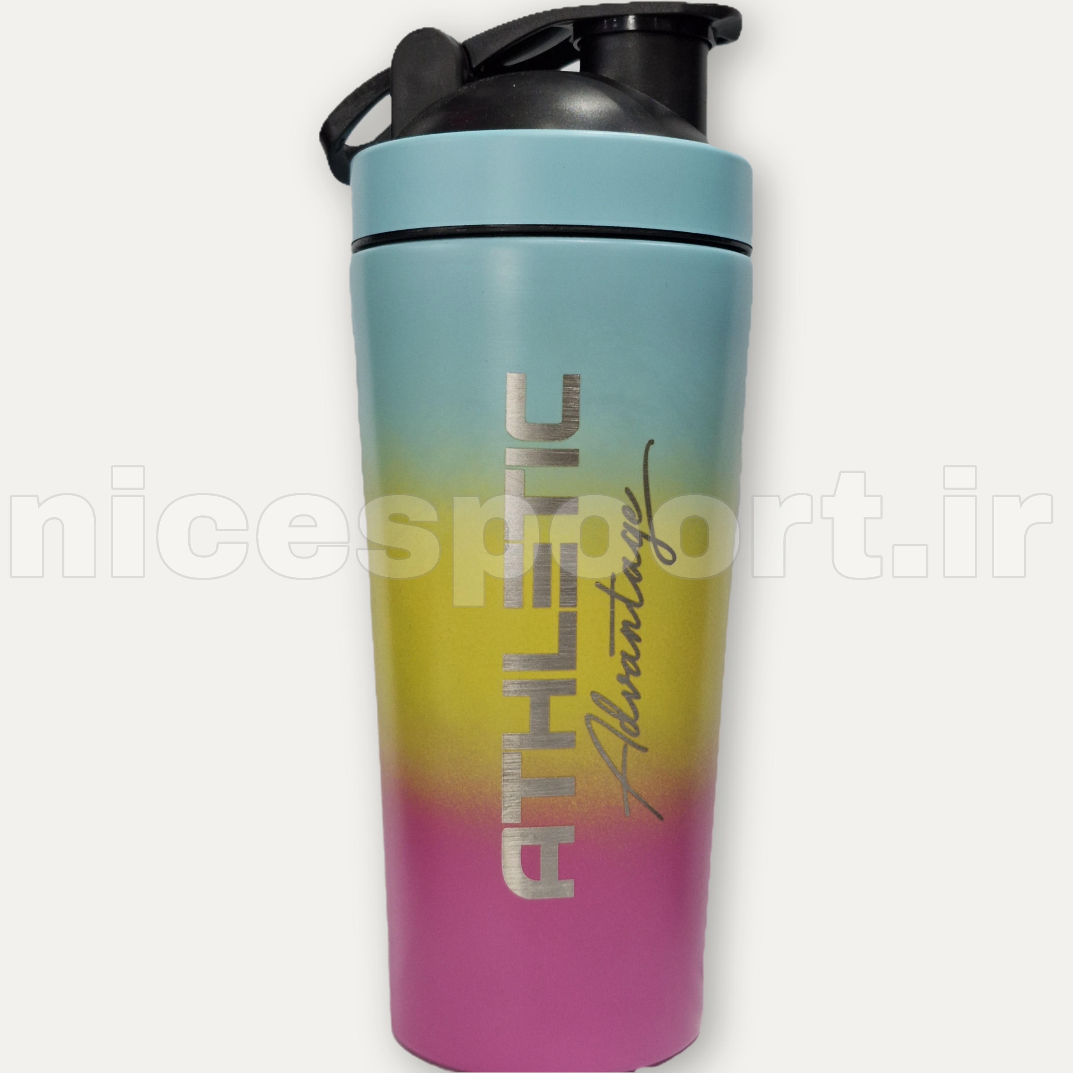 قمقمه شیکر ورزشی 750سی سی استیل ATHLETIC AT 7501