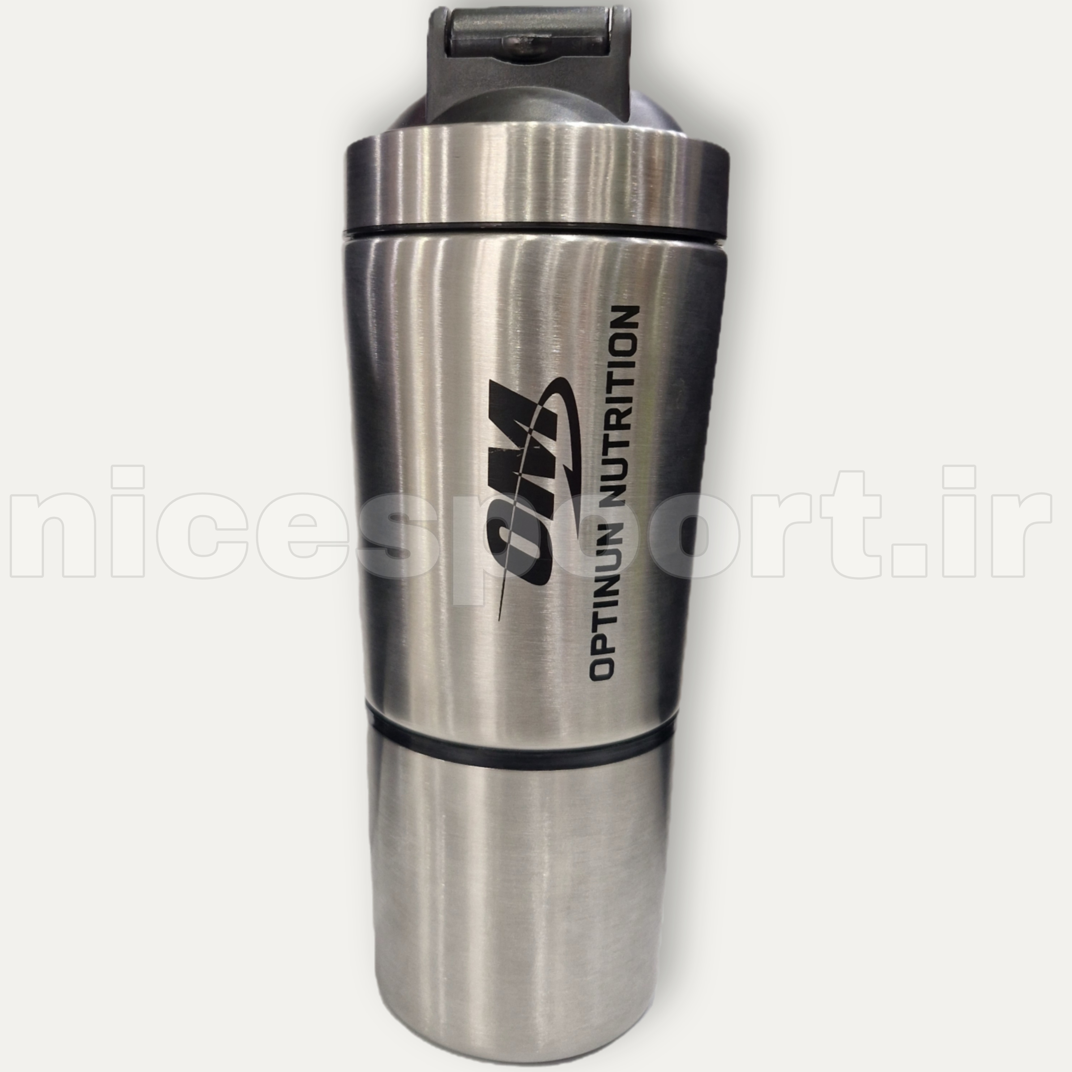 شیکر دو تیکه فلزی Om Optimum Nutrition