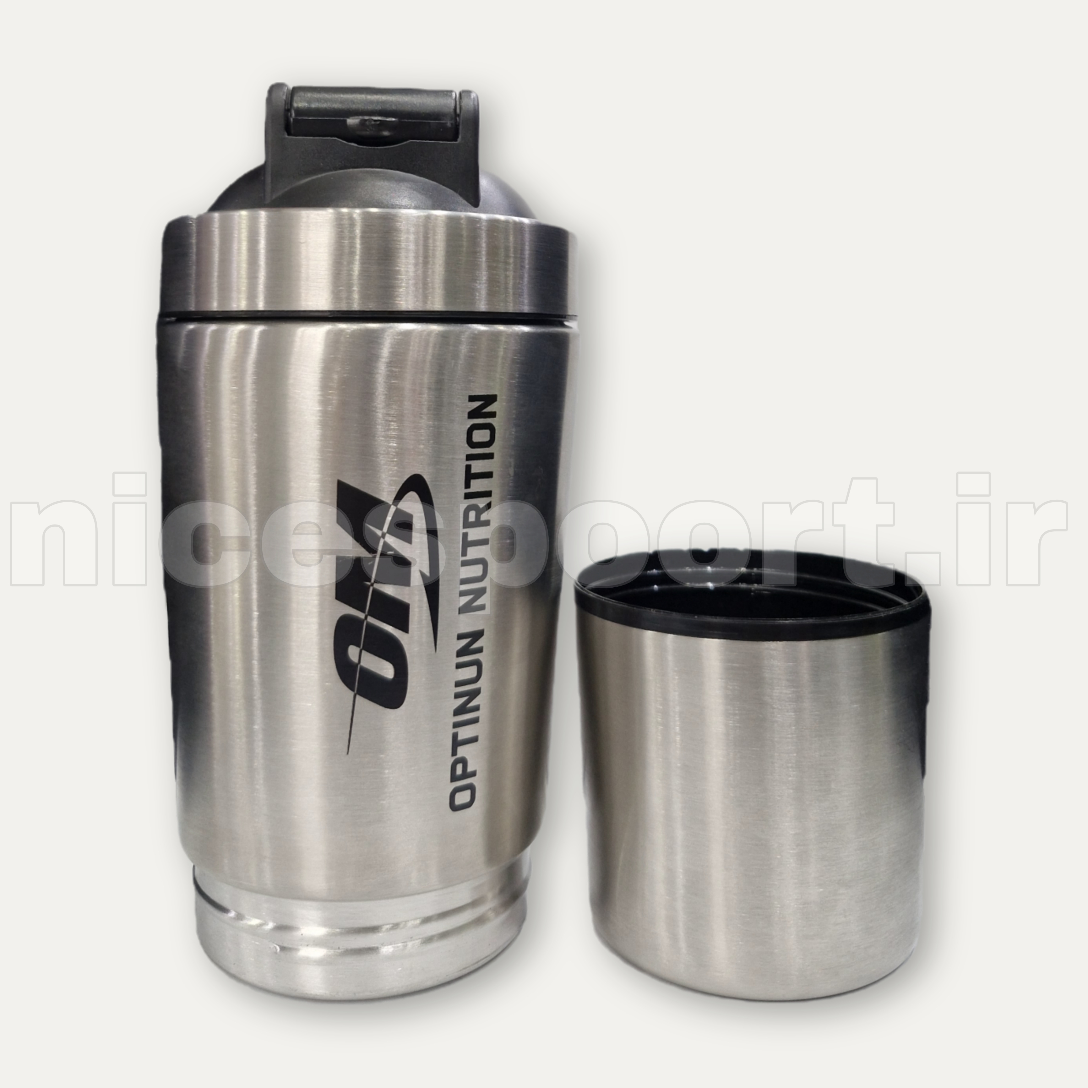 شیکر دو تیکه فلزی Om Optimum Nutrition
