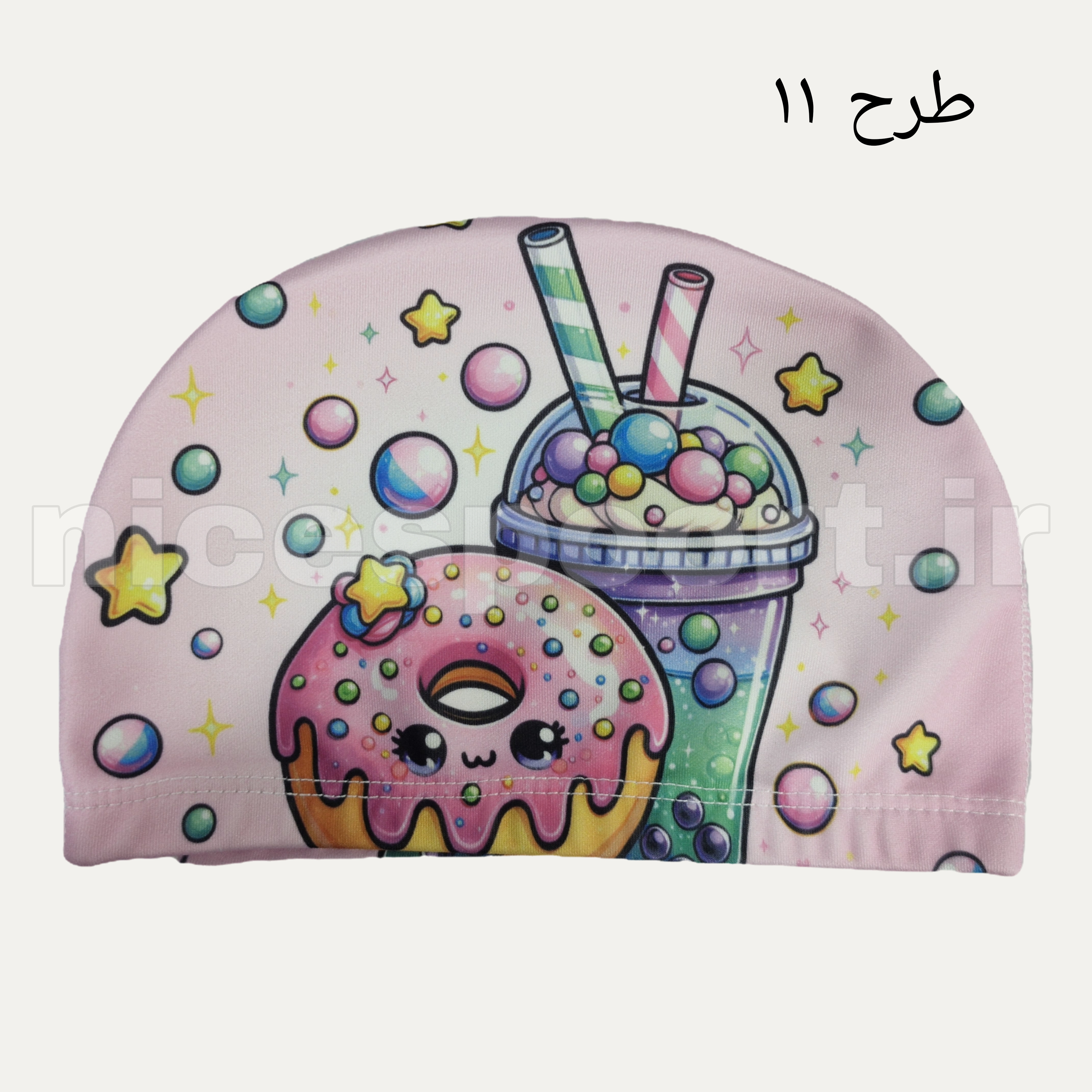 کلاه شنا پارچه ای طرح کارتونی