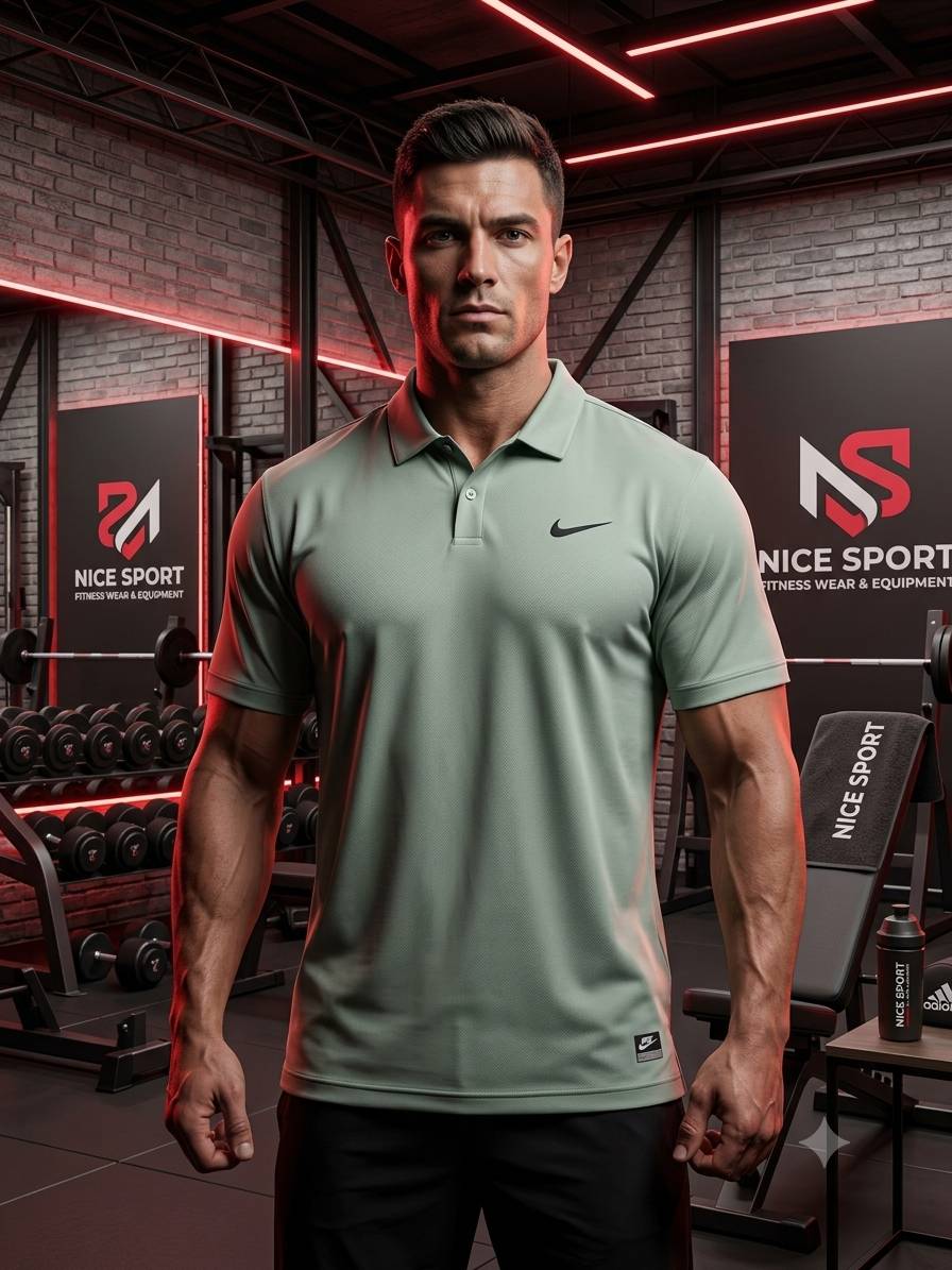 تیشرت مردانه یقه دار نایک NIKE