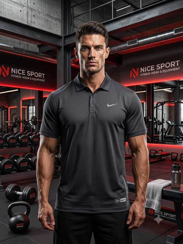 تیشرت مردانه یقه دار نایک NIKE