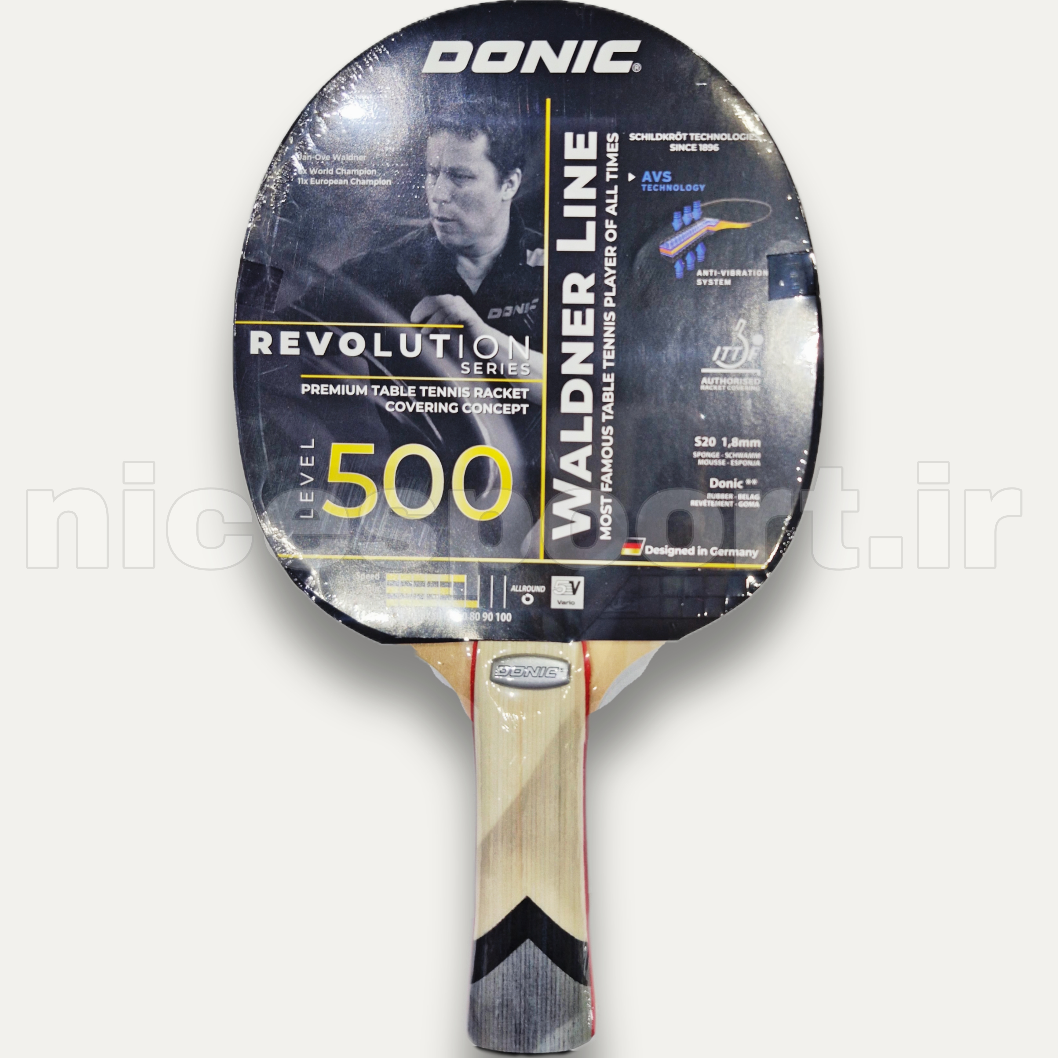 راکت پینگ پنگ برند دونیک DONIC WALDNER 500
