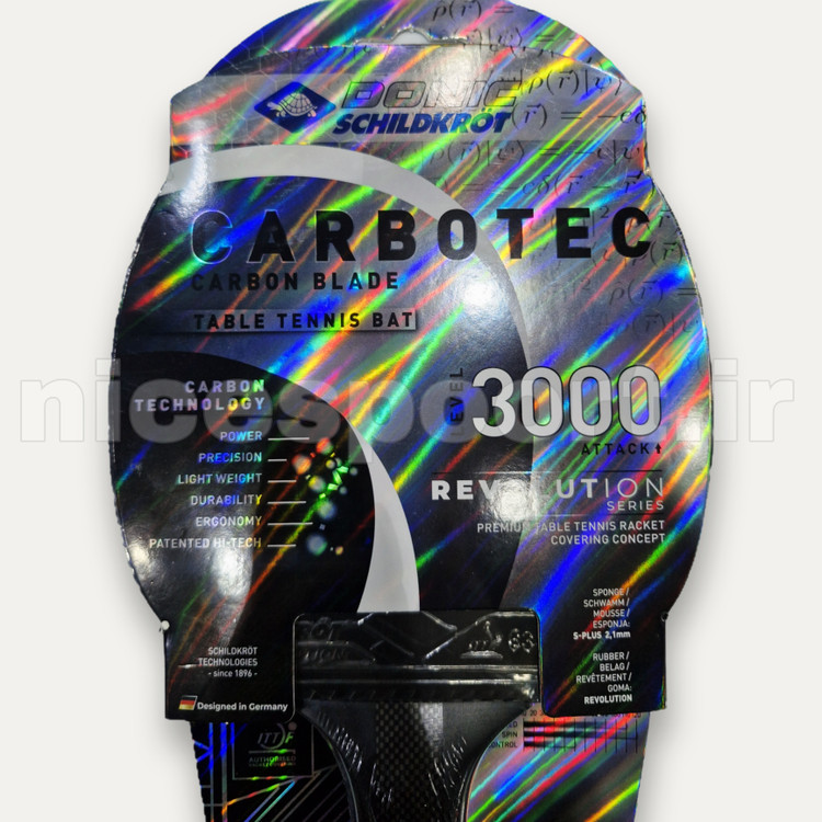 راکت پینگ پنگ دونیک شیلدکروت مدل Carbotec 3000