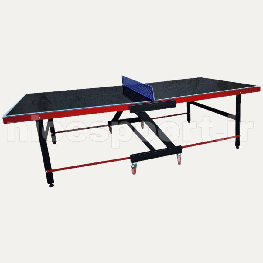 میز پینگ پنگ شیشه ای چرخدار تاشو TS2