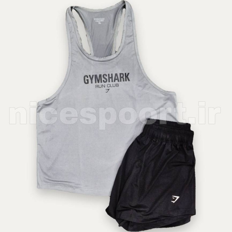 ست رکابی شلوارک جیم شارک مردانه Gymshark
