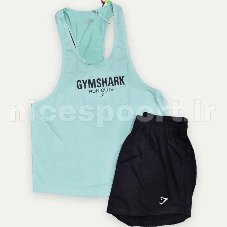 ست رکابی شلوارک جیم شارک مردانه Gymshark
