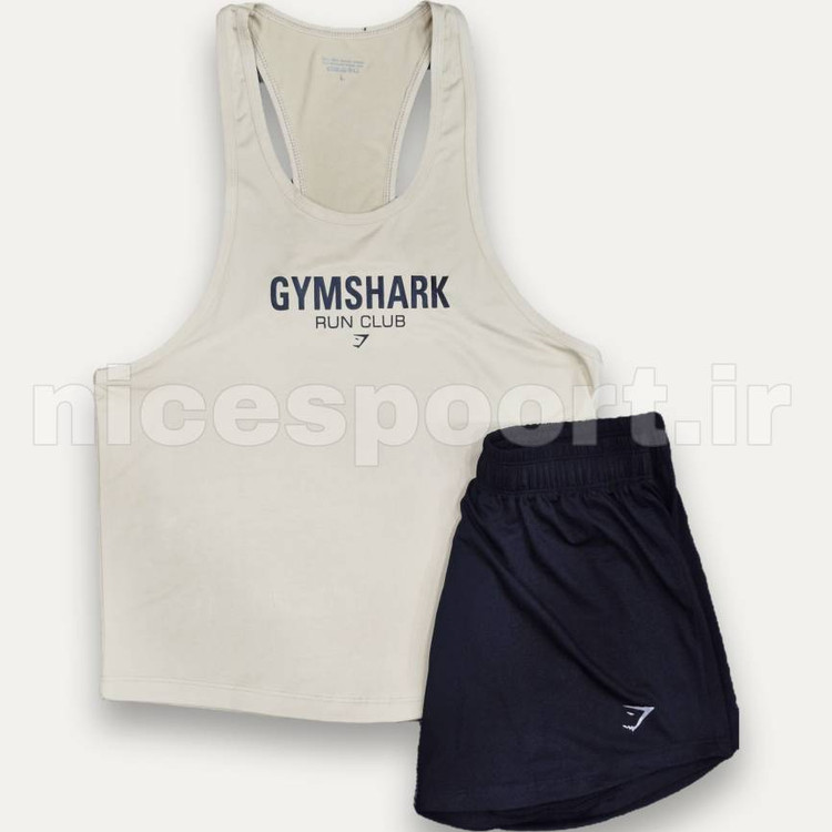 ست رکابی شلوارک جیم شارک مردانه Gymshark